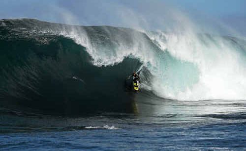 Dean Morrison getting barrelled during one of his many sessions in the surf. Dean Morrison getting barrelled during one of his many sessions in the surf.